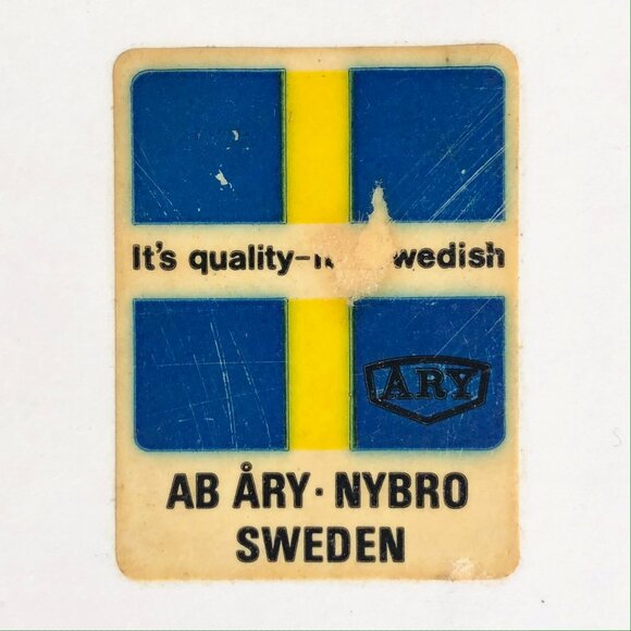 vintage melamine serving tray floral chintz brown and white AB ARY NYBRO Sweden - Picture 3 of 3